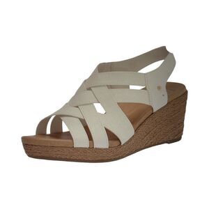 DR SCHOLL’S  EVERLASTING ESPADRILLE PLATFORM WEDGE SANDALS